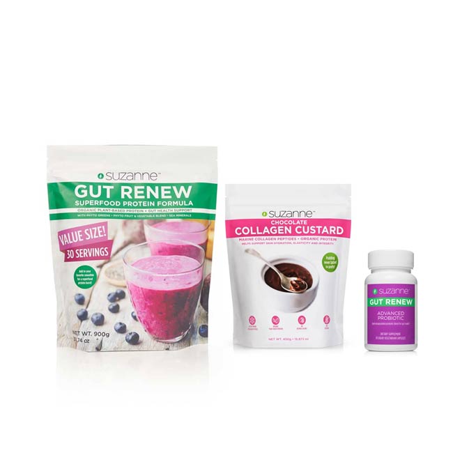 3-Piece GUT RENEW & Chocolate Collagen Custard Kit